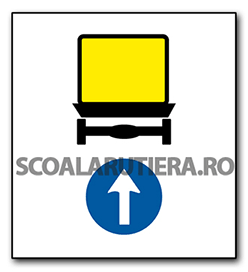 Direcție obligatorie pentru vehicule care transportă mărfuri periculoase
