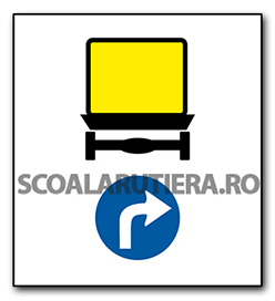Direcție obligatorie pentru vehicule care transportă mărfuri periculoase