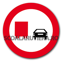 Depășirea interzisă autovehiculelor destinate transportului de mărfuri