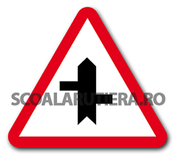 Intersecție cu drumuri fără prioritate, decalate 