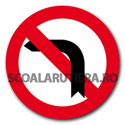 Interzis a vira la stânga