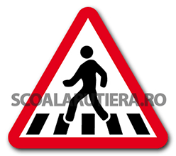 Advance warning for pedestrian crossing