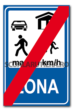 Sfârșitul zonei rezidențiale