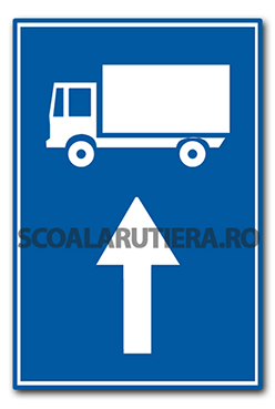 Route to be followed for certain categories of vehicles