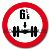 Accesul interzis vehiculelor cu masa mai mare de ...…