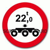 Accesul interzis vehiculelor cu masa pe osia triplă…