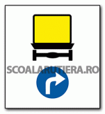 Direcție obligatorie pentru vehicule care transportă…