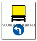 Direcție obligatorie pentru vehicule care transportă…