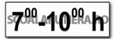 Intervalele de timp în care acționează indicatorul