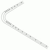 Marcaj de reducere a vitezei înaintea unor curbe deosebit…