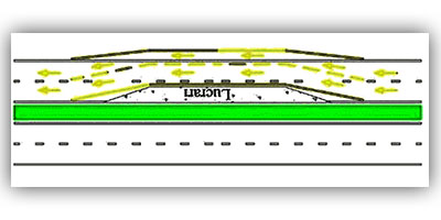 Marcaje temporare pentru semnalizarea lucrarilor in…