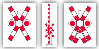 Semnale luminoase la trecerile la nivel cu calea ferata…