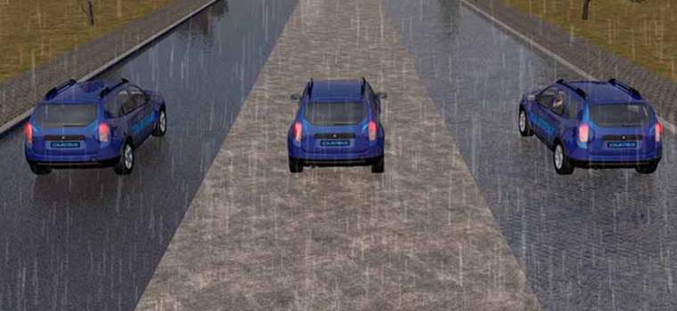 Driving in the rain