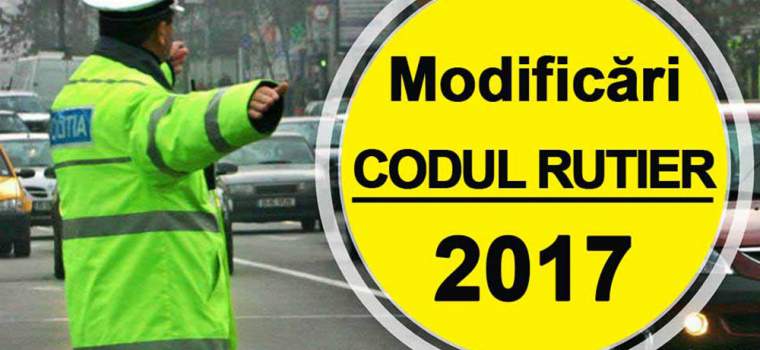 Changes in the ROAD TRAFFIC CODE 2017