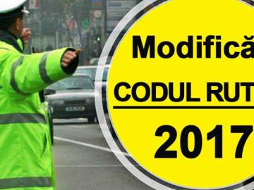 Changes in the ROAD TRAFFIC CODE 2017