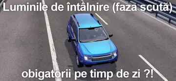The obligation to use low‑beam headlights (short beam) or DRL lights during daytime