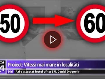 VIDEO - Legislative proposal to increase the maximum speed limit in the localities from 50 km/h to 60 km/h.