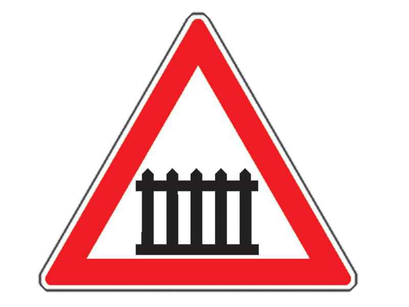 The sign in the next image warns you that: