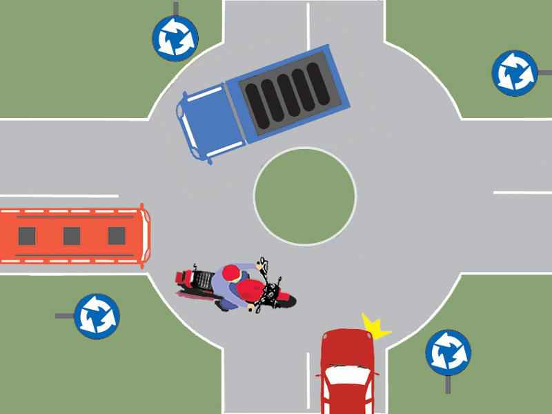 Which of the motor vehicles have priority of passage?