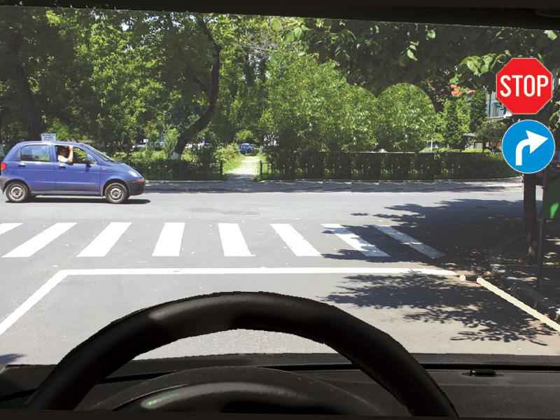 How do you proceed in the intersection ahead?