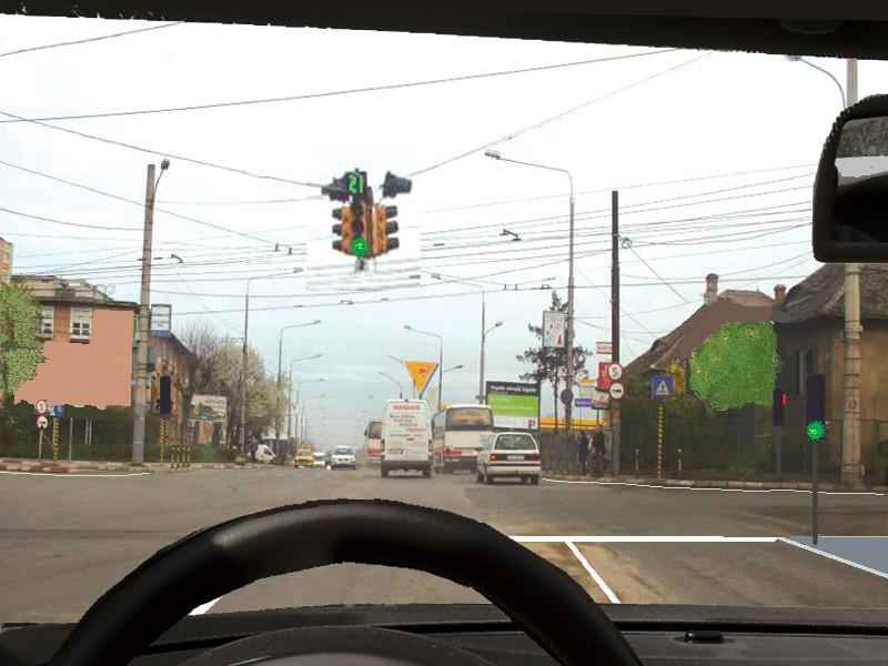 Cum veți proceda corect în această intersecție, dacă semaforul este instalat deasupra intersecției?