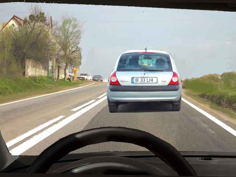 In this situation do you correctly perform the overtaking of the white car?