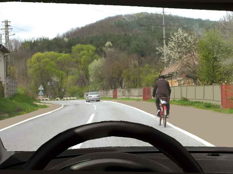 You are permitted to honk at a cyclist before overtaking him?