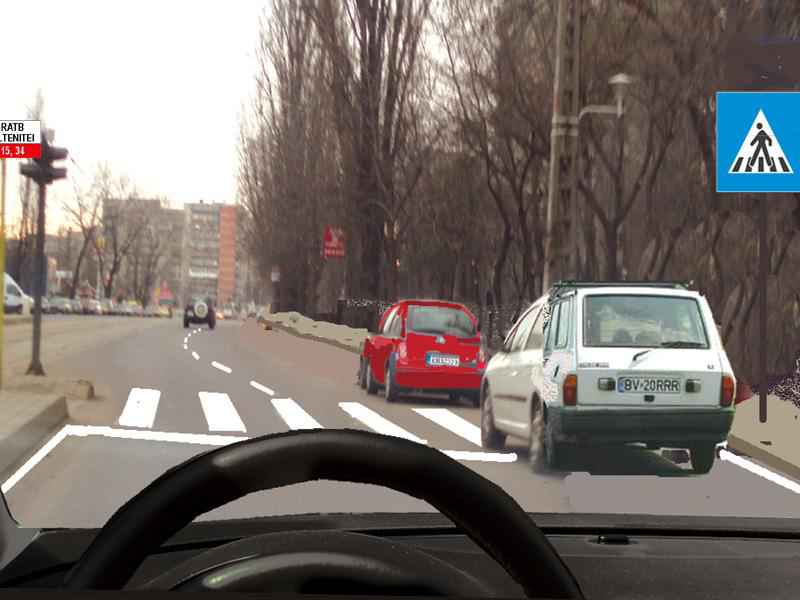 Which of the cars are waiting incorrectly?