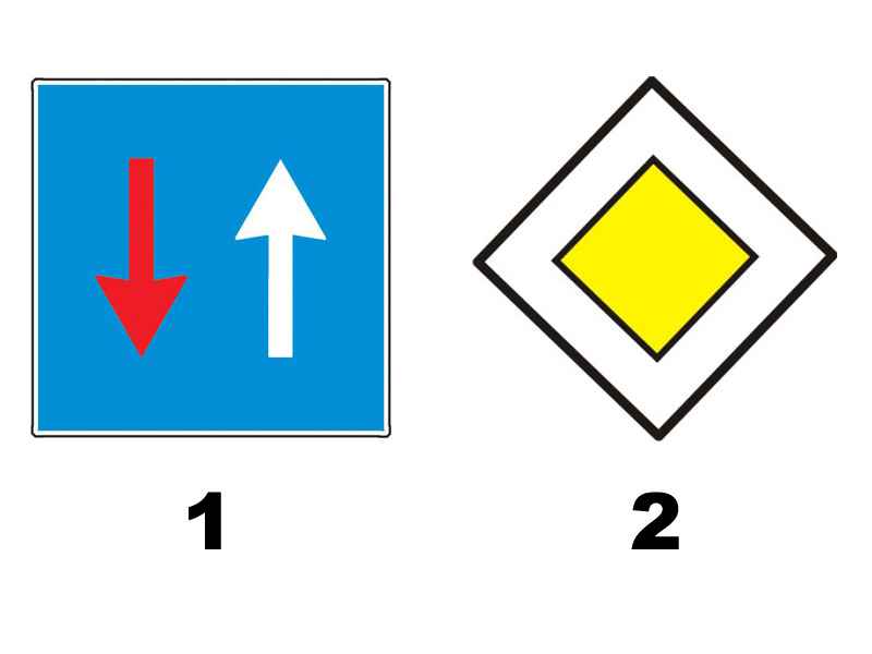 Which of the two signs gives you priority?