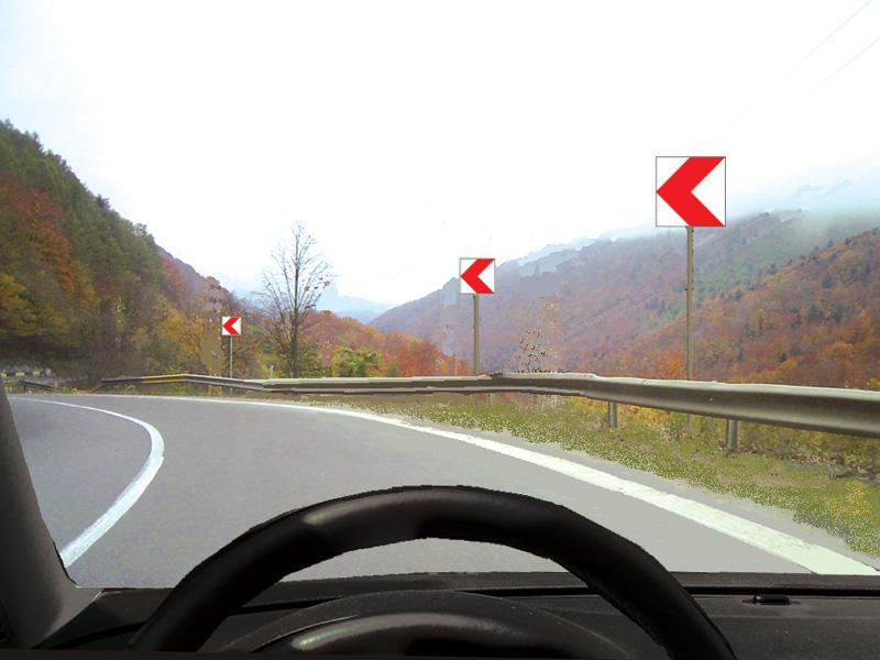 What is the meaning of the signalling signs in the image?