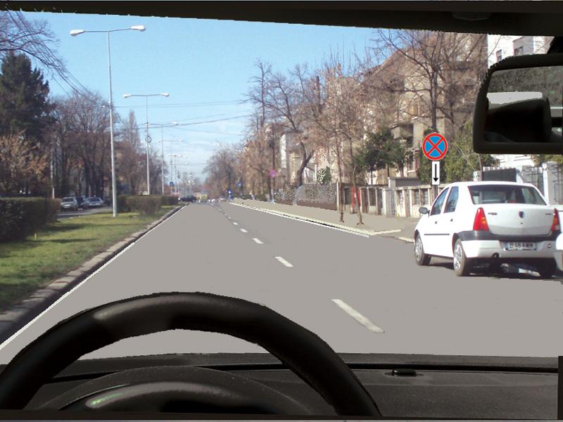 Has the white car on your right stopped legally?