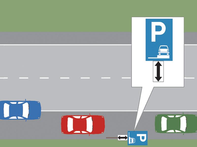 Which of the three cars is parked correctly?