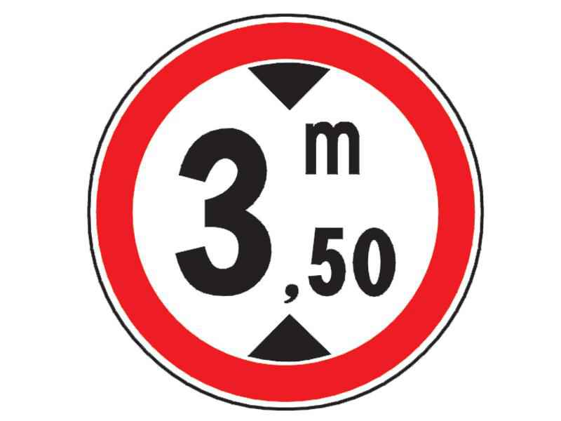 The signs shown limits: