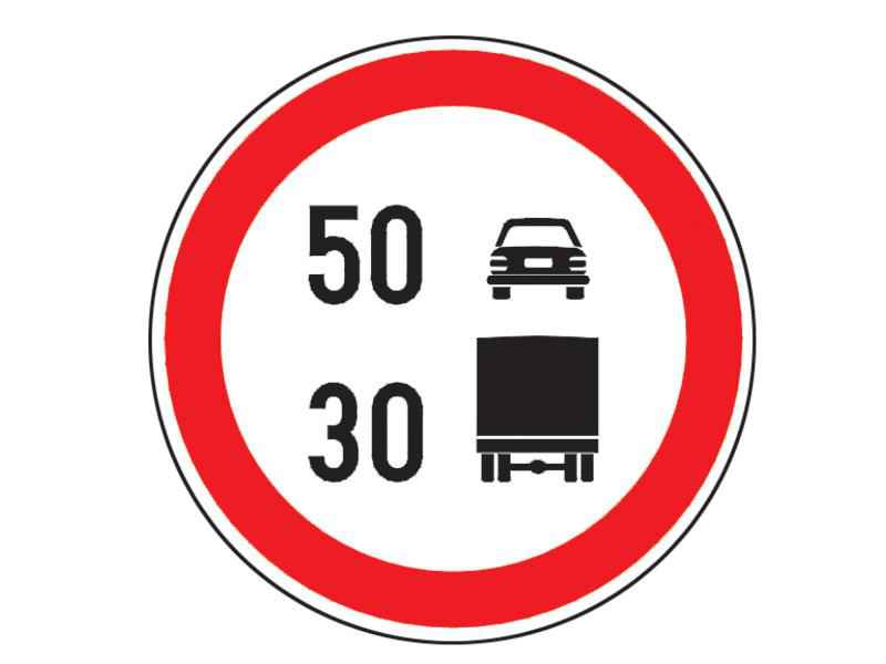 Vă aflaţi la volanul unui autocamion şi întâlniţi indicatorul alăturat. În această situaţie puteţi folosi: