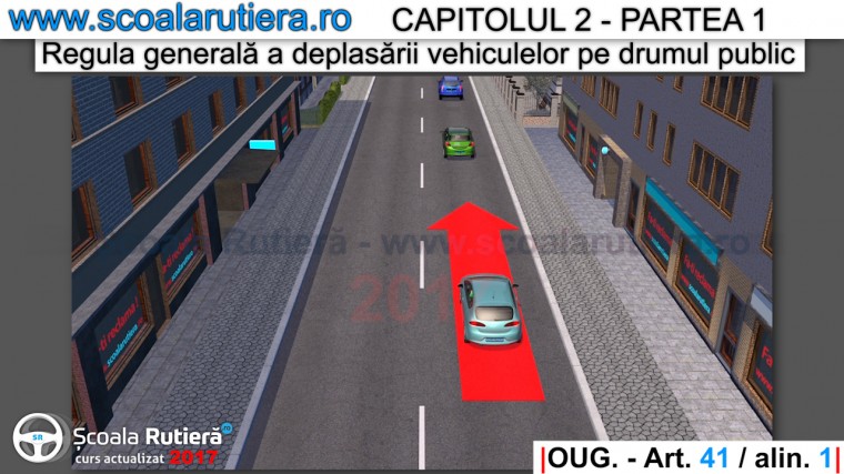 regula deplasarii vehiculelor pe drumul public