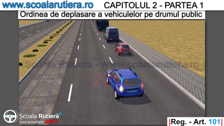 ocuparea corecta a benzilor de circulatie