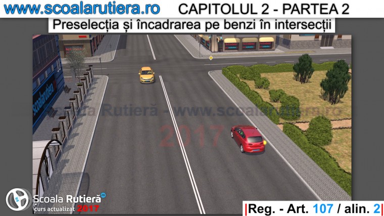 ocularea randului din dreapta in intersectiile fara marcaje