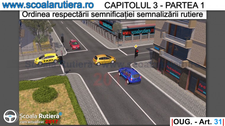 respectare semnale luminoase semafoare