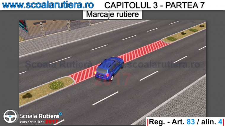 marcaj spatiu interzis circulatiei vehiculelor