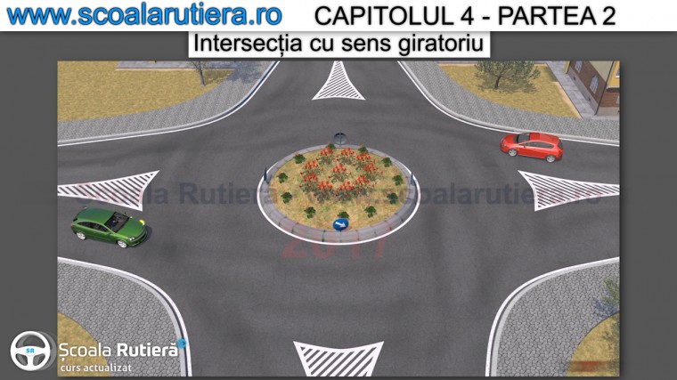 deficitei intersectie cu sens giratoriu