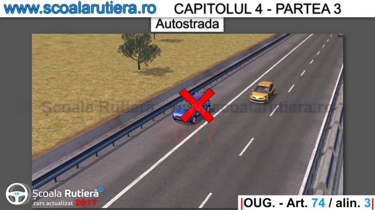 circulatia interzisa pe banda de urgenta