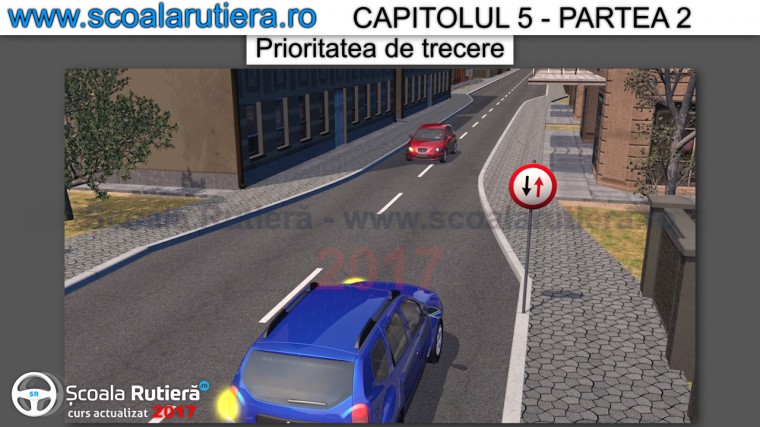 prioritate pentru circulatia din sens invers