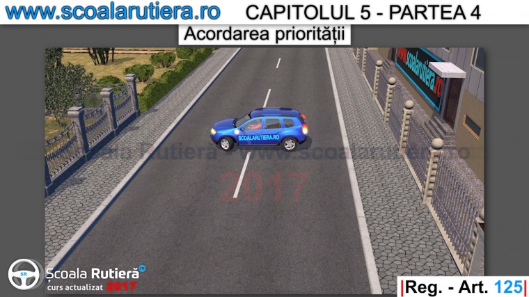 piere prioritatea cel ce executa intoarcerea autovehiculului