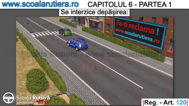 overtaking on the pedestrian crossing