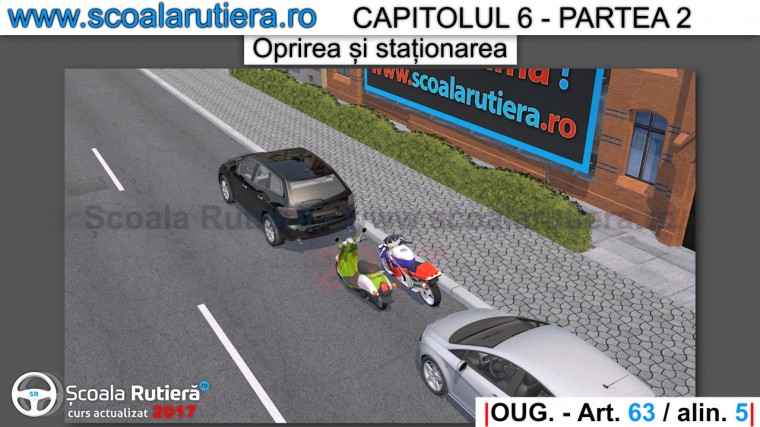 motociclete si mopedele pot fi oprite si cate doua una langa alta