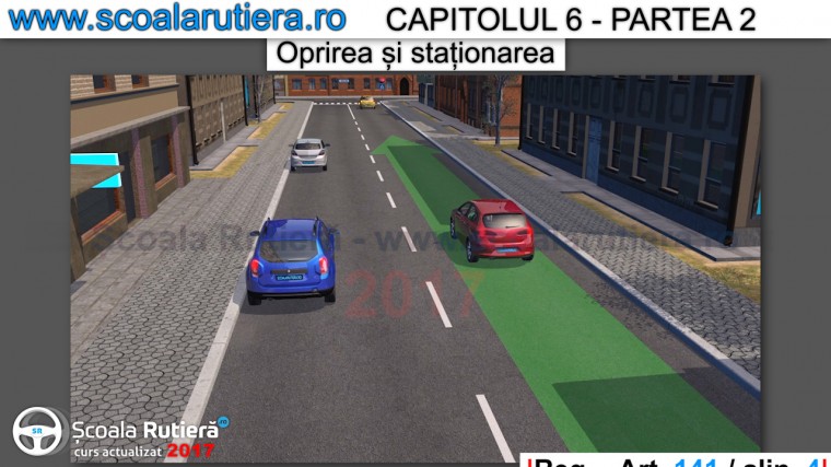 oprirea se face si pe stanga pe drumul cu sens unic