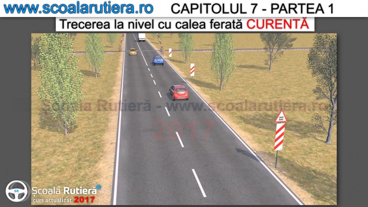 trecerea la nivel cu calea ferata curenta