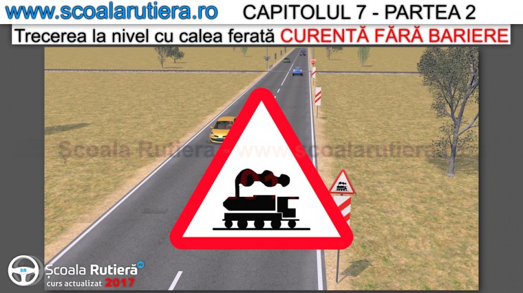 presemnalizare trecere la nivel cu calea ferata fara bariere