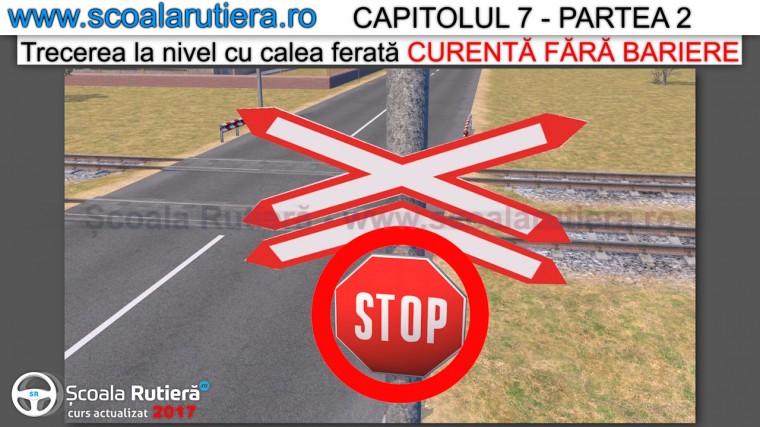 semnalizare cale ferata cu indicatorul stop